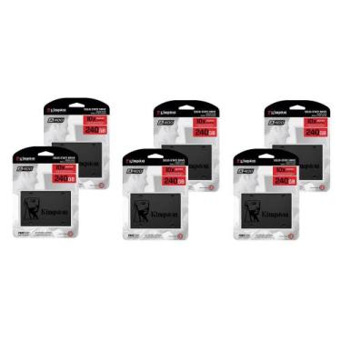 Imagem de Kit - 6 Ssd Kingston 240Gb De 2.5 Sata3 - Sa400S37/240G