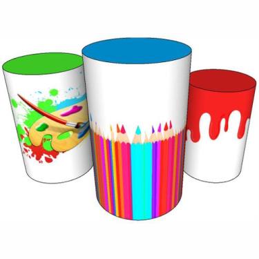 Imagem de Trio Capas De Cilindro C/ Elástico Pintando o 7 - Fadrix