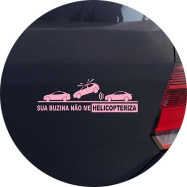 Imagem de Adesivo de Carro Sua Buzina Não Me Helicopteriza - Melhor Adesivo, Ros