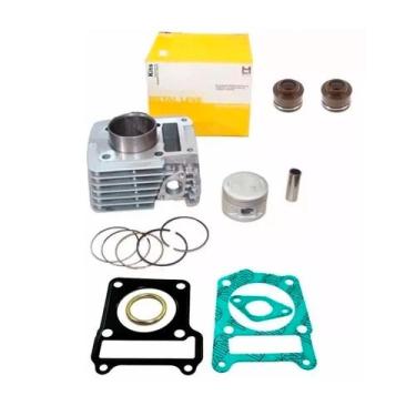 Imagem de Kit Cilindro Pistao JUNTAS RETENTOR Ybr/factor E Xtz 125  - METAL LEVE