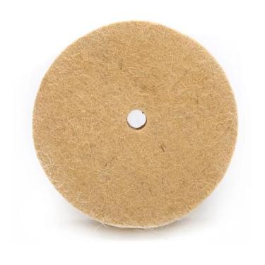 Imagem de Roda Feltro 4 Polegadas Polimento Esmeril Politriz Aço Inox Alumínio L