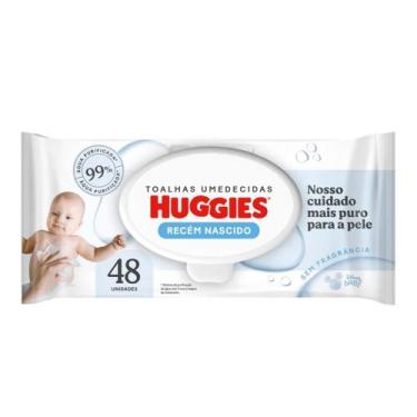 Imagem de Lenço umedecido huggies puro e natural com 48 unidades - KIMBERLY-CLAR
