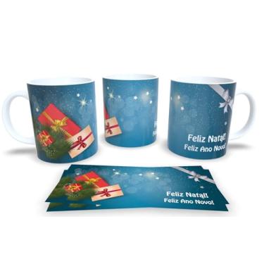Imagem de Canecas de Porcelana Branca Personalizadas Natal 11 (Mod.206)