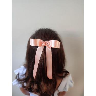 Imagem de Laço De Cabelo Morgana Adulto E Infantil - Linha Rubi, Rosa Claro