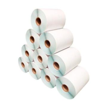 Imagem de Kit 10 Rolos Etiqueta Termica 50X30 X2 Colunas - Etiquetou