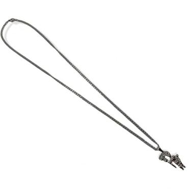 Imagem de Meta Atacado, Corrente Pingente Metal Candomblé Umbanda-Escolha seu Orixá Cor:Ródio Exú Imagem 3cm