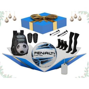 Imagem de Cesta de Natal Esportiva Mochila Bola Futsal - Kit 1 - 7 Itens - PENAL