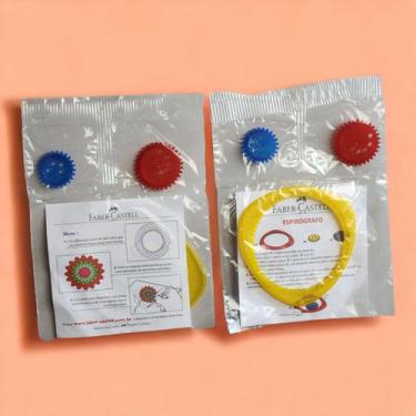 Imagem de 50 Espirógrafo Faber-Castell Régua Mágica Desenho Passatempo - Coisas 