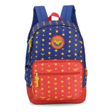 Imagem de Mochila Escolar Feminina Da Mulher Maravilha Curso Trabalho - Luxcel
