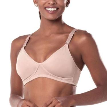 Imagem de Sutiã Amamentação Sem Bojo Liebe 413401 Cotton, Preto, 42