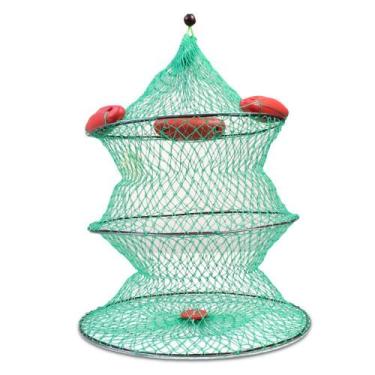 Imagem de Viveiro Retrátil Médio (50x40cm) Fio De Nylon Lamazon Com Boia