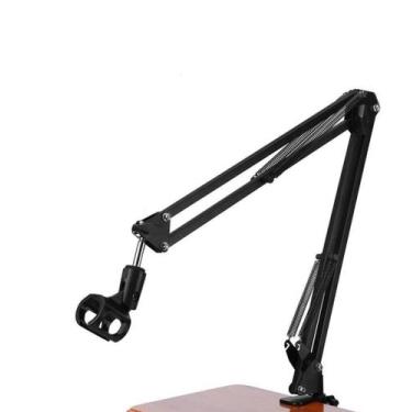 Imagem de Braço Suporte Pedestal De Mesa Articulado Para Microfone - Leffa Shop