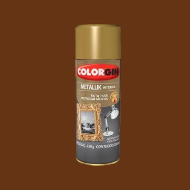 Imagem de Tinta spray metallik interior cobre 54 colorgin 350ml - 000026