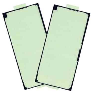 Imagem de Pacote com 2 adesivos de capa traseira para Samsung Galaxy S24 Ultra 5G, substituição de fita adesiva impermeável pré-cortada, adesivo dupla face forte para porta da bateria e reparos internos