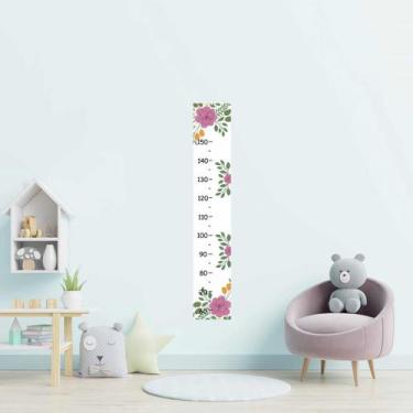 Imagem de Régua Adesiva Infantil Floral N09184 20x115cm - Adesivo BR