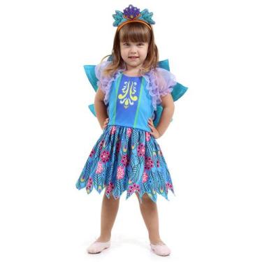 Imagem de Fantasia Fada Azul Infantil com Asa e Tiara - Sulamericana, Unica, PP