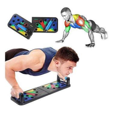 Imagem de Prancha Flexâo De Braço Push-up Exercicios Cor Preto - SLB, Push-UP