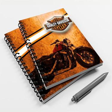 Imagem de Caderno Universitário 96 Fls Moto Harley-Davidson Mod 02 - Premium