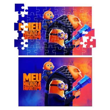 Imagem de Quebra Cabeça Meu Malvado Favorito 4 19x27cm com 40 peças - Premium