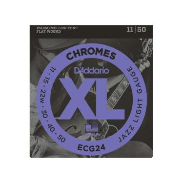 Imagem de Encordoamento para guitarra d'addario ecg24 011 jazz light gauge