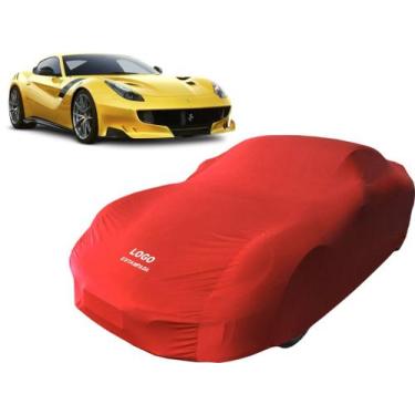 Imagem de Capa De Carro Em Tecido Ferrari F12 berlinetta - Mz, Vermelha