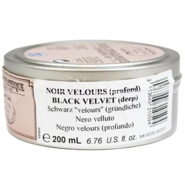 Imagem de Tinta Litogravura Preta Velvet 200ml Charbonnel
