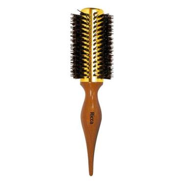 Imagem de Escova de Cabelo Base Térmica para Alisar Modelar Ricca 36
