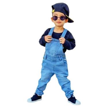 Imagem de Macacão Calça Jardineira Infantil Criança Menino Masculino - Miguelito