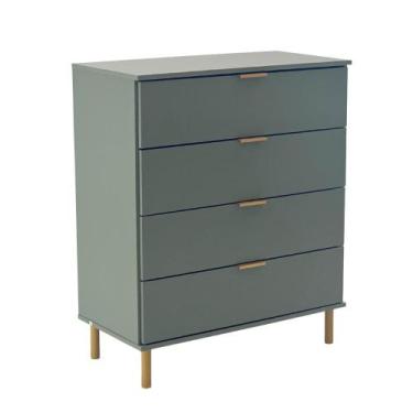 Imagem de Cômoda Ditália 4 Gavetas DM-242 Verde Oliva Cozy