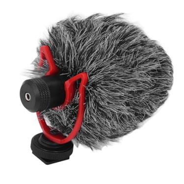 Imagem de Microfone de Redução de Ruído, Microfone de Gravação Condensador de Câmera USB para Smartphones Com Câmera Com Design Leve de Material de Liga de Alumínio