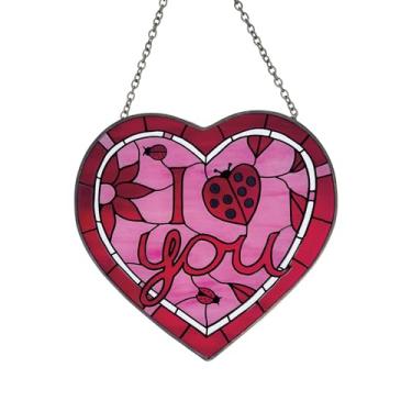 Imagem de Enesco Our Name is Mud I Love You Ladybug Hanging Window Suncatcher, 14 cm, multicolorido