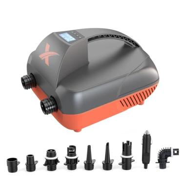 Imagem de Bomba de prancha de pá de alta pressão 20PSI, bomba de ar elétrica rápida, desinflação de estágio duplo inteligente, conector de carro de 12 V CC, bomba SUP portátil para prancha inflável de stand up