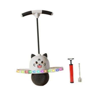 Imagem de rockible Bola de Pogo com Alça Jump Board Bola Quicando Brinquedo de Salto em Altura para Treinamento Corporal em Playground, Branco