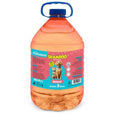 Imagem de Shampoo Cães e Gatos Banho e Tosa Pet Nospet Natural 5L