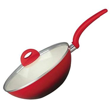 Imagem de Class Home 714, Wok com Alça Ceramica 2.5 mm, Multicor, 32 cm