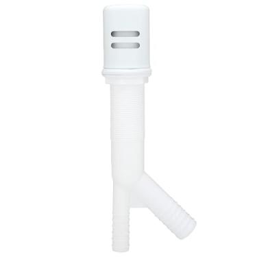 Imagem de Westbrass D200-50 1-5/8" x 2-3/4" Boné de lacuna de ar de latão com saia, revestimento em pó branco