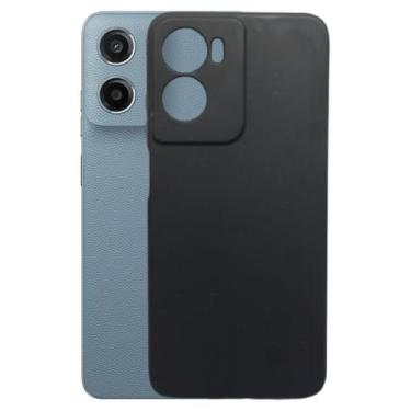 Imagem de Capinha Capa Anti Impacto Aveludada Preta Para Moto G05 - Mustangshop