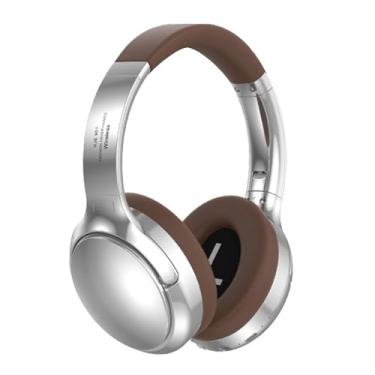 Imagem de Fone de Ouvido Sem Fio sobre o Ouvido, Cancelamento de Ruído Ativo BT 5.3 Fones de Ouvido Suportam Altas Chamadas de Ouvido Universal Portátil sobre Fones de Ouvido para Viagens