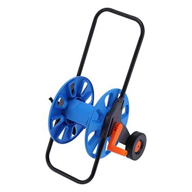 Imagem de Vomeko Jardim mangueira carretel carrinho, mangueira de jardim, portátil Hand‑Push água tubulação armazenamento rack organizador para G1/2 tubo de 50m