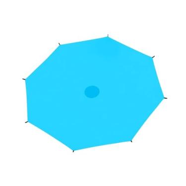 Imagem de kowaku Tampa de tampolim Tampa da sombra, Trampoline Canopy Trampoline Protection Tampa azul para 8 pólos Trampolim de verão à prova de lágrima, 3.06m