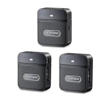 Imagem de Microfone sem fio duplo compacto para câmeras e celulares - SARAMONIC