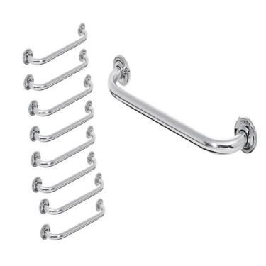 Imagem de Barra de Apoio Alça Banheiro Inox 50cm Kit 20 Unidades Cadeirante Defi