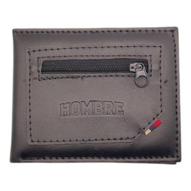 Imagem de Carteira Slim material sintético Minimalista RFID 3 Cartões CNH RG Zíp