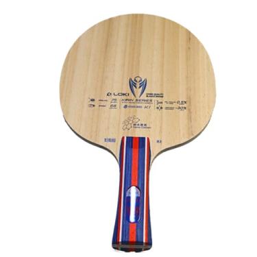 Imagem de Raquete Loki K1 Clássica Atacante e Rápida Tênis de Mesa, 5 Folhas de Madeira + 2 de Carbono
