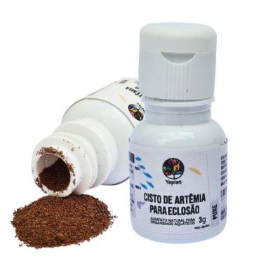 Imagem de Cisto de Artêmia para Eclosão Alimento Natural de peixe 3g Yepist Slim