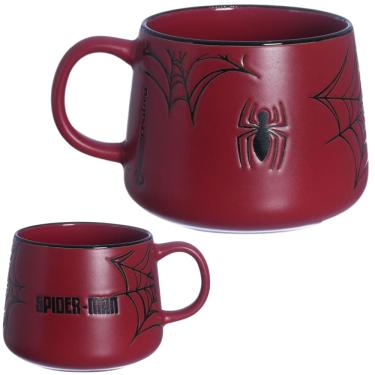 Imagem de Caneca Homem-Aranha Spider-Man Cerâmica Fosca Com Estampa Baixo Relevo 500ML Oficial Marvel