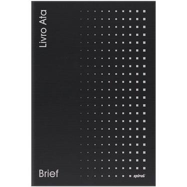 Imagem de Livro ata sem margem 50 folhas Brief cinza Spiral pt 1 un