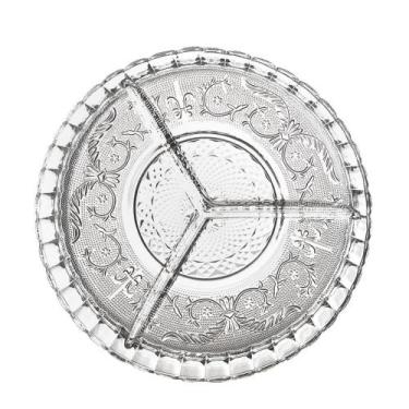 Imagem de Petisqueira de Vidro 29,5X5,8Cm Mona c/ 3 Divisórias - Wincy Casa