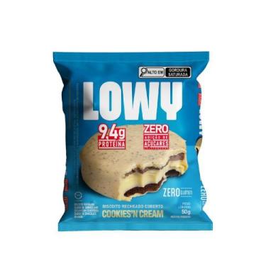 Imagem de Biscoito Lowy 9,4g de Proteína Zero Açúcar Cookies'n Cream 50g