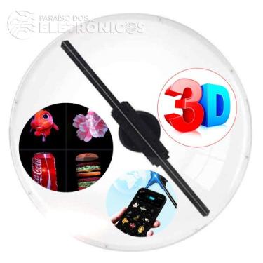 Imagem de Projetor Holográfico LED Fan 3D com Conexão WiFi e Efeitos Visuais de 